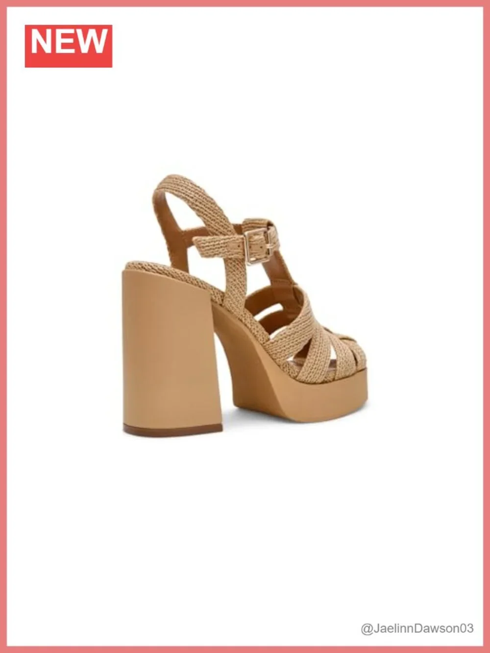 Steve Madden Teller Strappy PU Block Heel Open Toe Pumps
